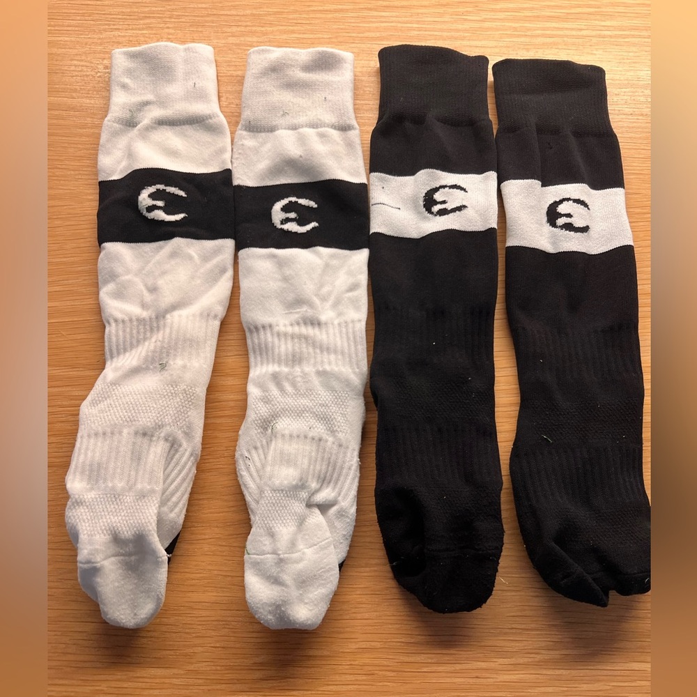 ProCat black and white soccer socks for kids size Small